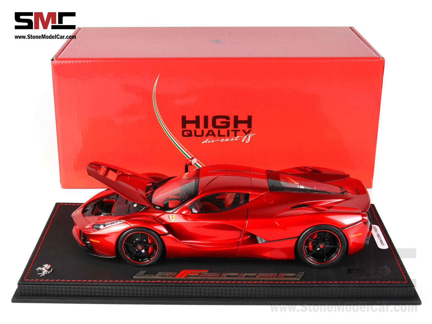 [Pre-Order] BBR High End Ferrari 1:18 LaFerrari Lewis Hamilton Metallic Red Fire Rosso Fuoco Metallizzato Full Open