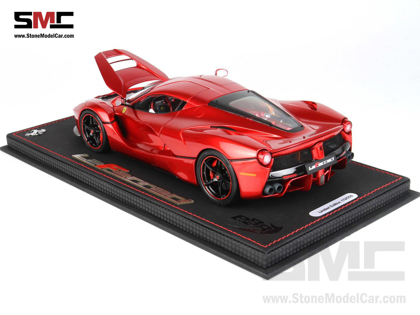 [Pre-Order] BBR High End Ferrari 1:18 LaFerrari Lewis Hamilton Metallic Red Fire Rosso Fuoco Metallizzato Full Open