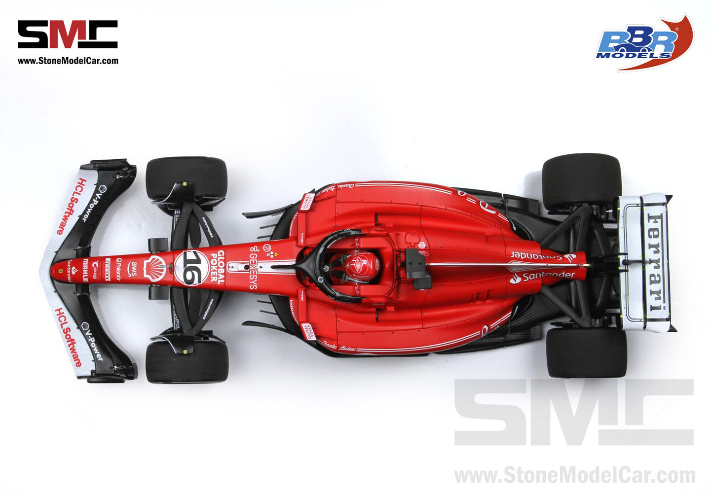 Ferrari F1 SF-23 #16 Charles Leclerc Las Vegas GP 2023 BBR 1:18 Polifoam Packaging