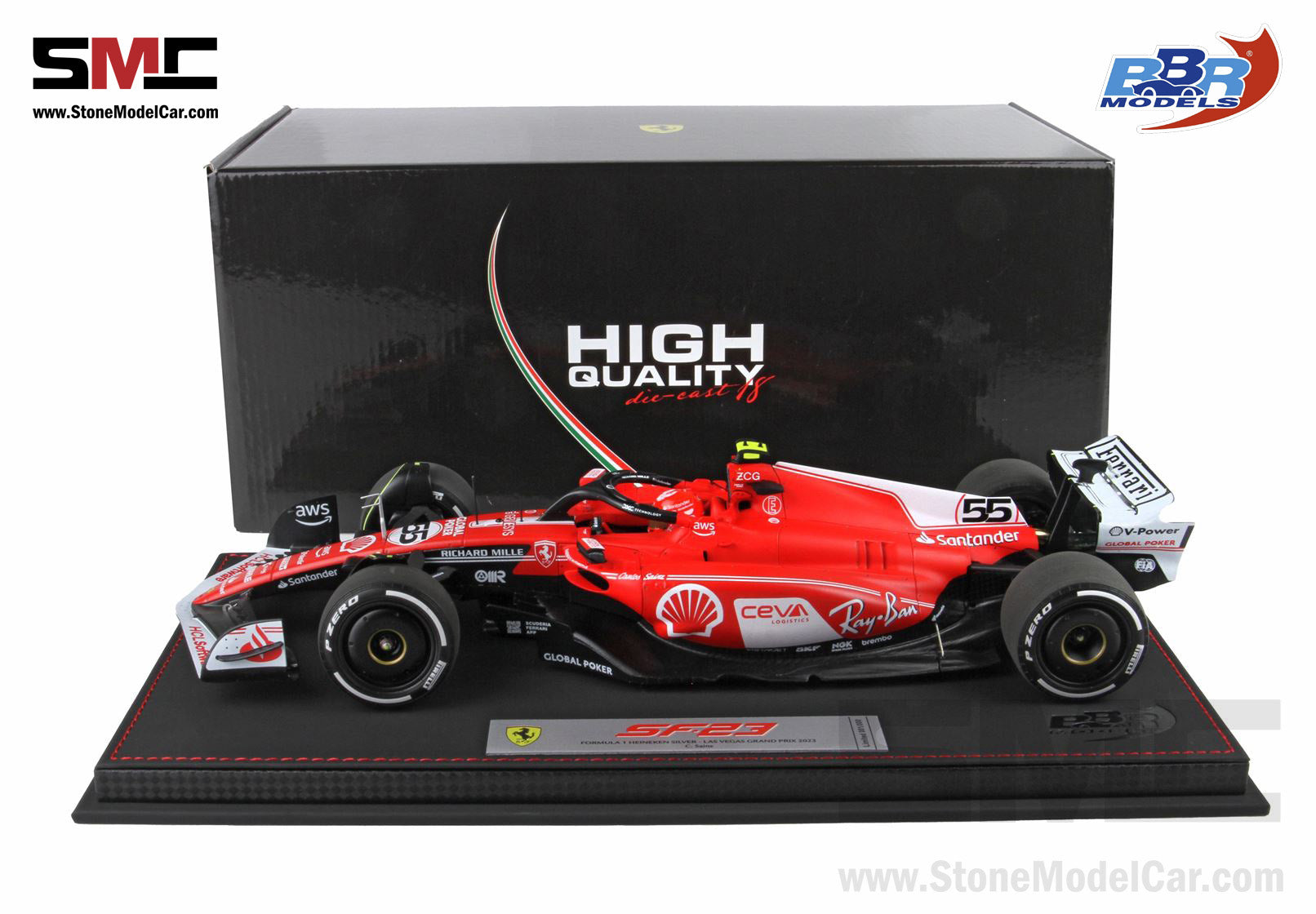 Looksmart Ferrari SF-23 #55 Carlos Sainz Las Vegas Gp 2023 1