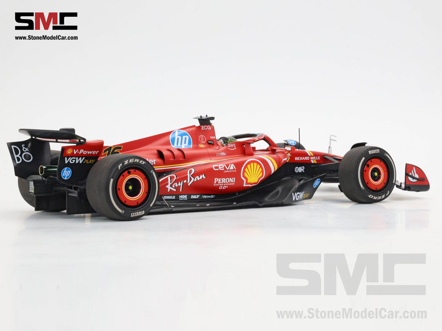 [Pre-Order] Ferrari F1 SF-24 #16 Charles Leclerc Winner Italy GP 2024 BBR 1:18 Polifoam Packaging