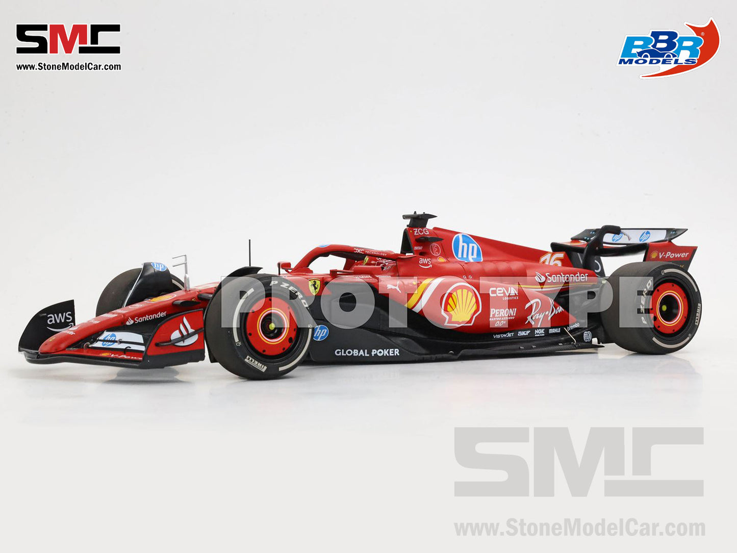 [Pre-Order] Ferrari F1 SF-24 #16 Charles Leclerc Winner US GP Austin 2024 BBR 1:18 Polifoam Packaging