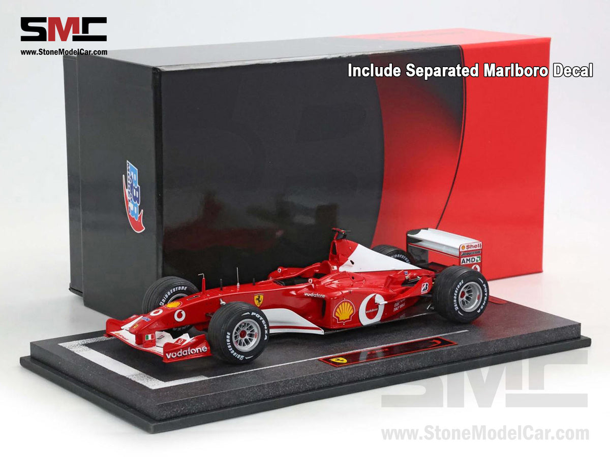 [Pre-Order] Ferrari F1 F2002 #1 Michael Schumacher San Marino GP 2002 5x Times World Champion 1:18 BBR