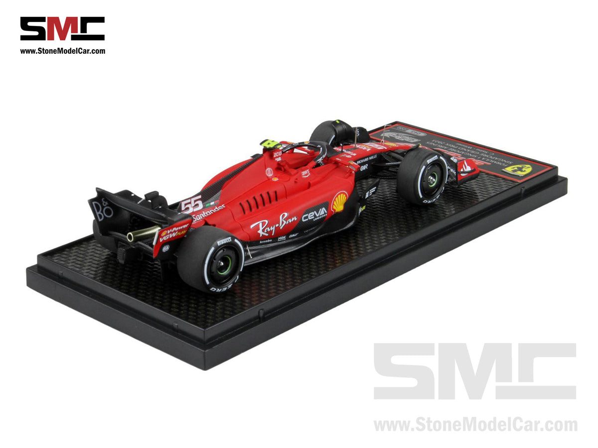 Ferrari F1 SF-23 #55 Carlos Sainz Singapore GP Winner 2023 BBR 1:43 BBRC292A
