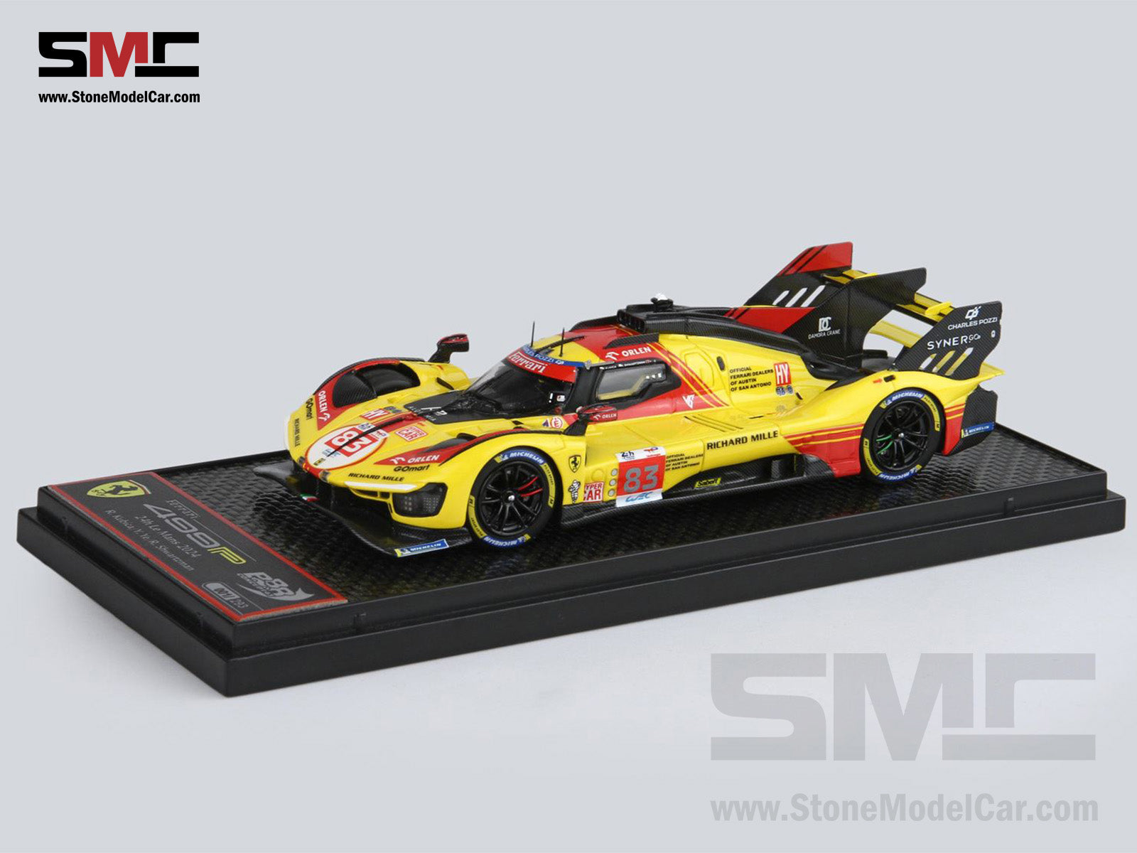 ミニカー 1/43 Ferrari 499P Le Mans 24H 2024 #50 Bburago 1:43 Ferrari 499P #50 winner 24h LeMans 2024 Fuoco