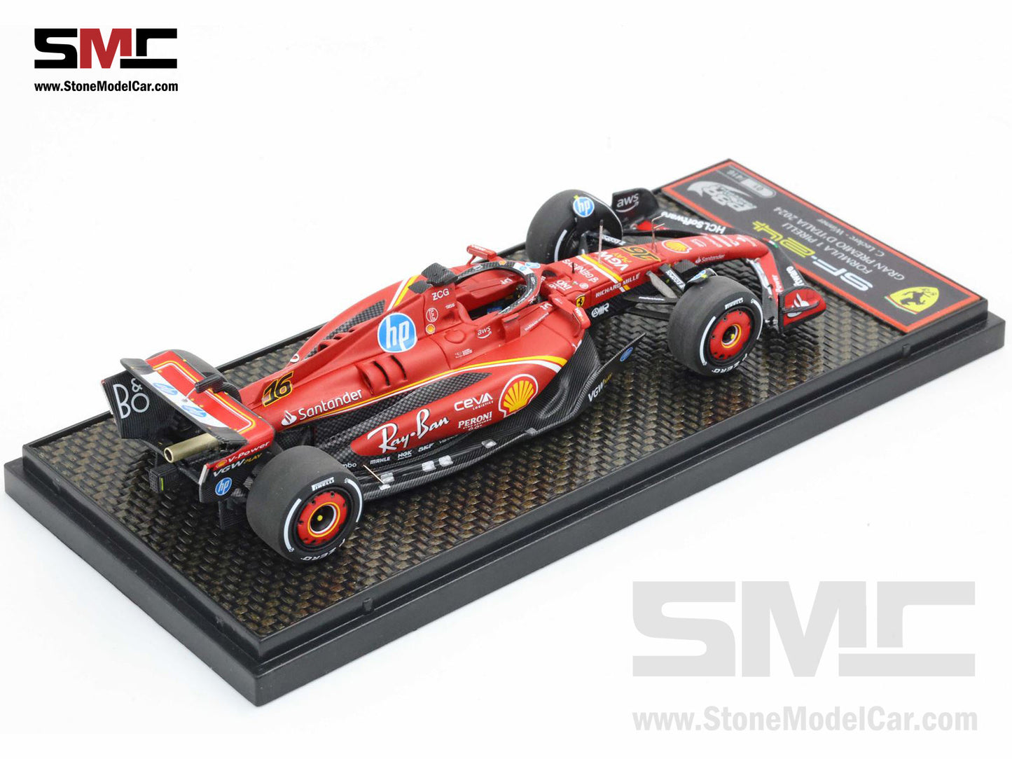 [Pre-Order] Ferrari F1 SF-24 #16 Charles Leclerc Winner Italy GP 2024 BBR 1:43 BBRC307A
