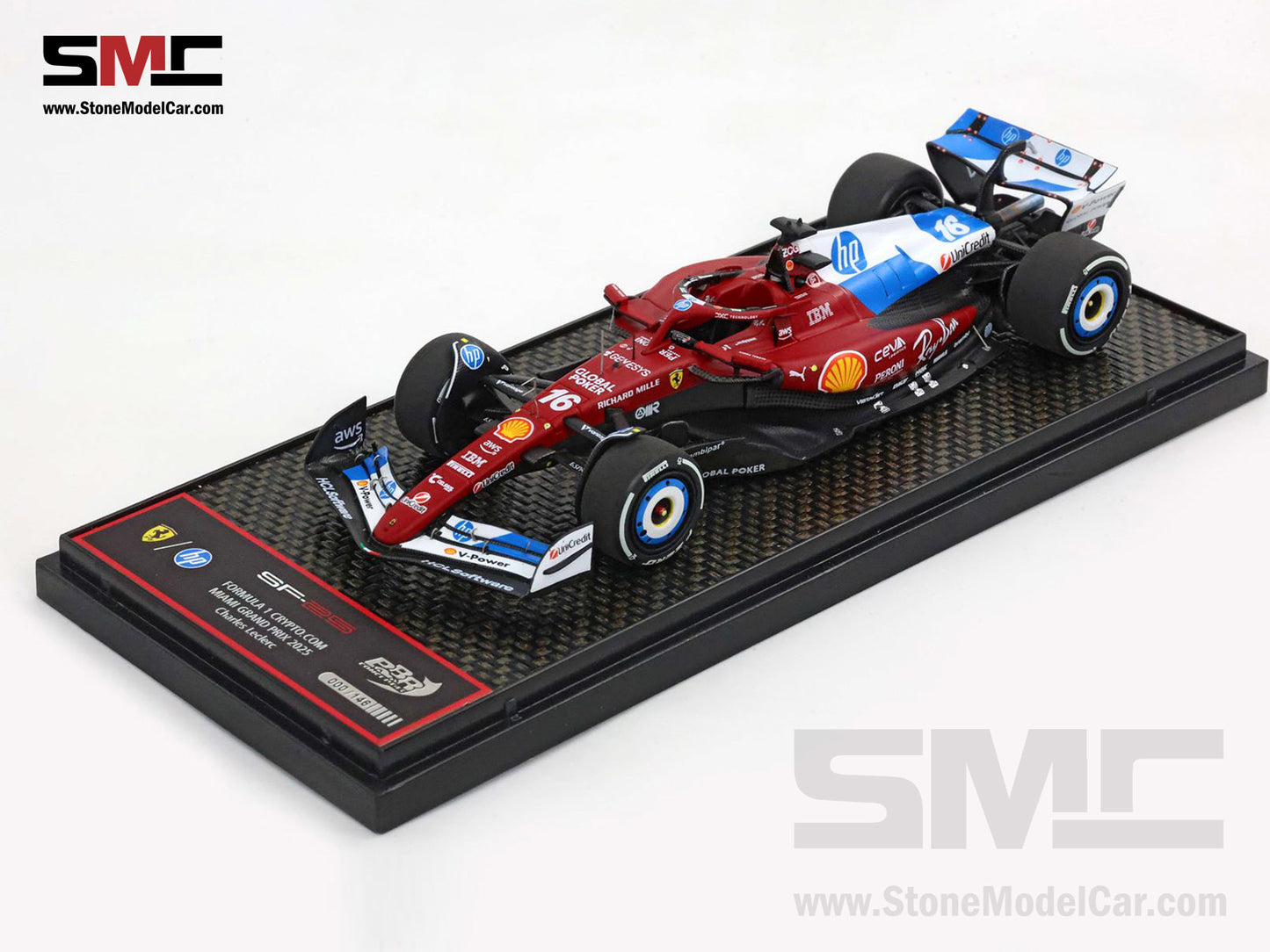 Ferrari F1 SF-25 #16 Charles Leclerc Miami GP 2025 Special Livery BBR 1:43 BBRC321B16