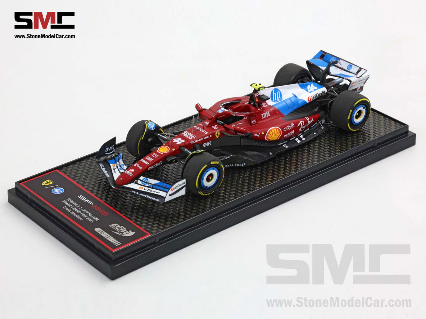 Ferrari F1 SF-25 #44 Lewis Hamilton Miami GP 2025 Special Livery BBR 1:43 BBRC321B44
