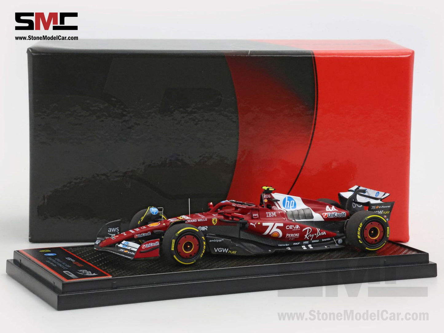 [Pre-Order] Ferrari F1 SF-25 #44 Lewis Hamilton Monaco GP 2025 Shell Special Livery BBR 1:43 BBRC321C44