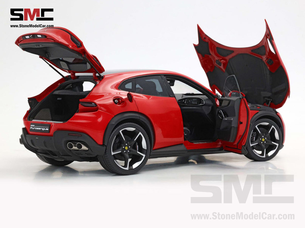 BBR High End Ferrari 1:18 Purosangue Rosso Corsa Red Color Full Open, Don't Call It a SUV