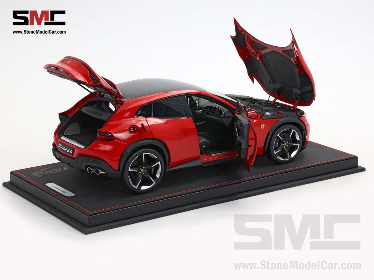 BBR High End Ferrari 1:18 Purosangue Rosso Corsa Red Color Full Open, Don't Call It a SUV
