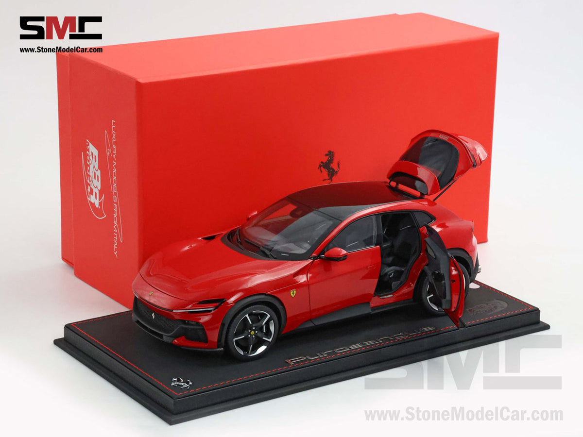BBR High End Ferrari 1:18 Purosangue Rosso Corsa Red Color Full Open, Don't Call It a SUV
