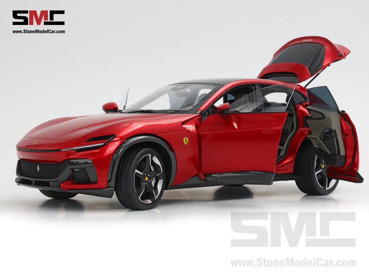 BBR High End Ferrari 1:18 Purosangue Rosso Magma Red Color Full Open, Don't Call It a SUV