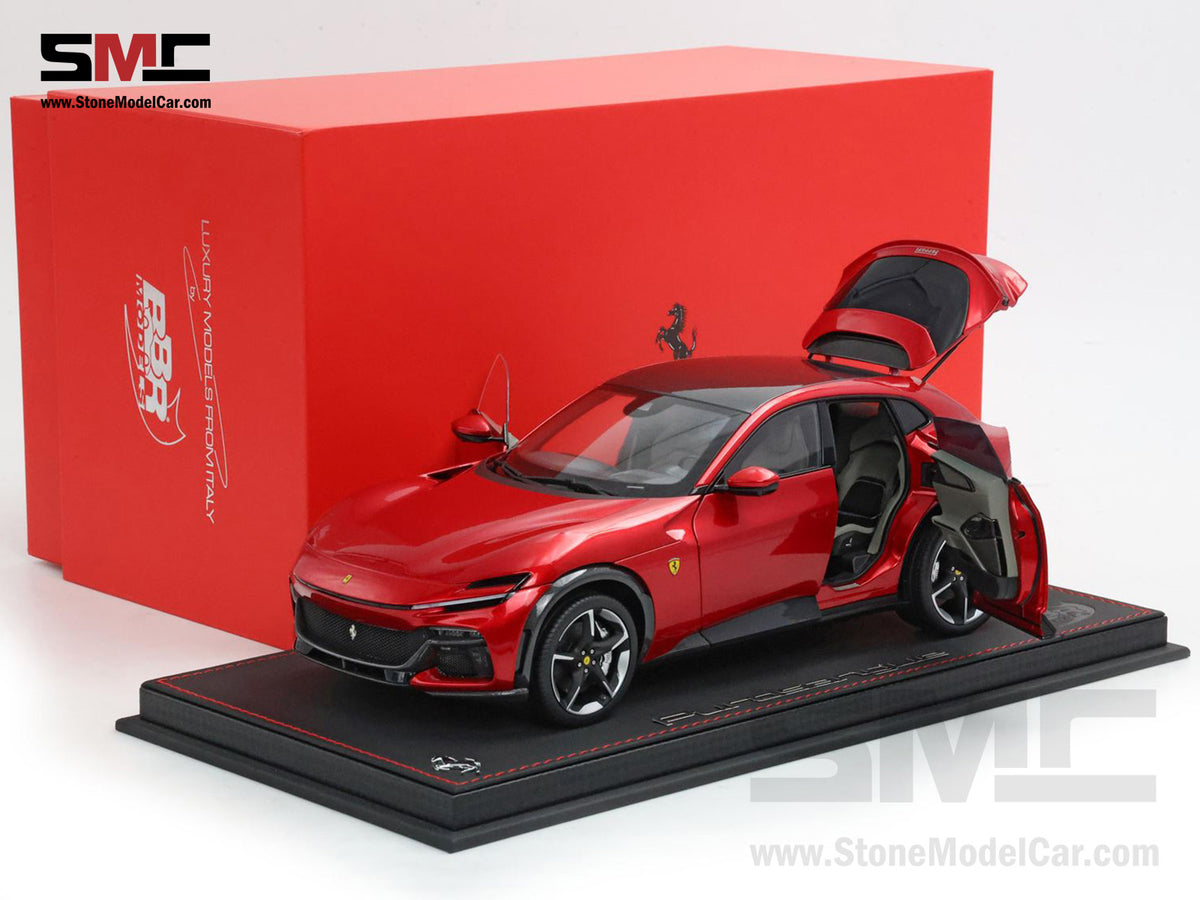 BBR High End Ferrari 1:18 Purosangue Rosso Magma Red Color Full Open, Don't Call It a SUV