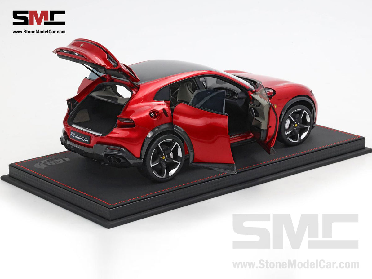 BBR High End Ferrari 1:18 Purosangue Rosso Magma Red Color Full Open, Don't Call It a SUV