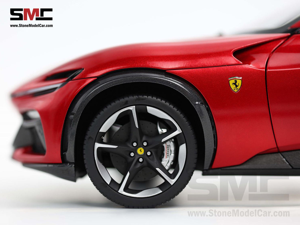 BBR High End Ferrari 1:18 Purosangue Rosso Magma Red Color Full Open, Don't Call It a SUV