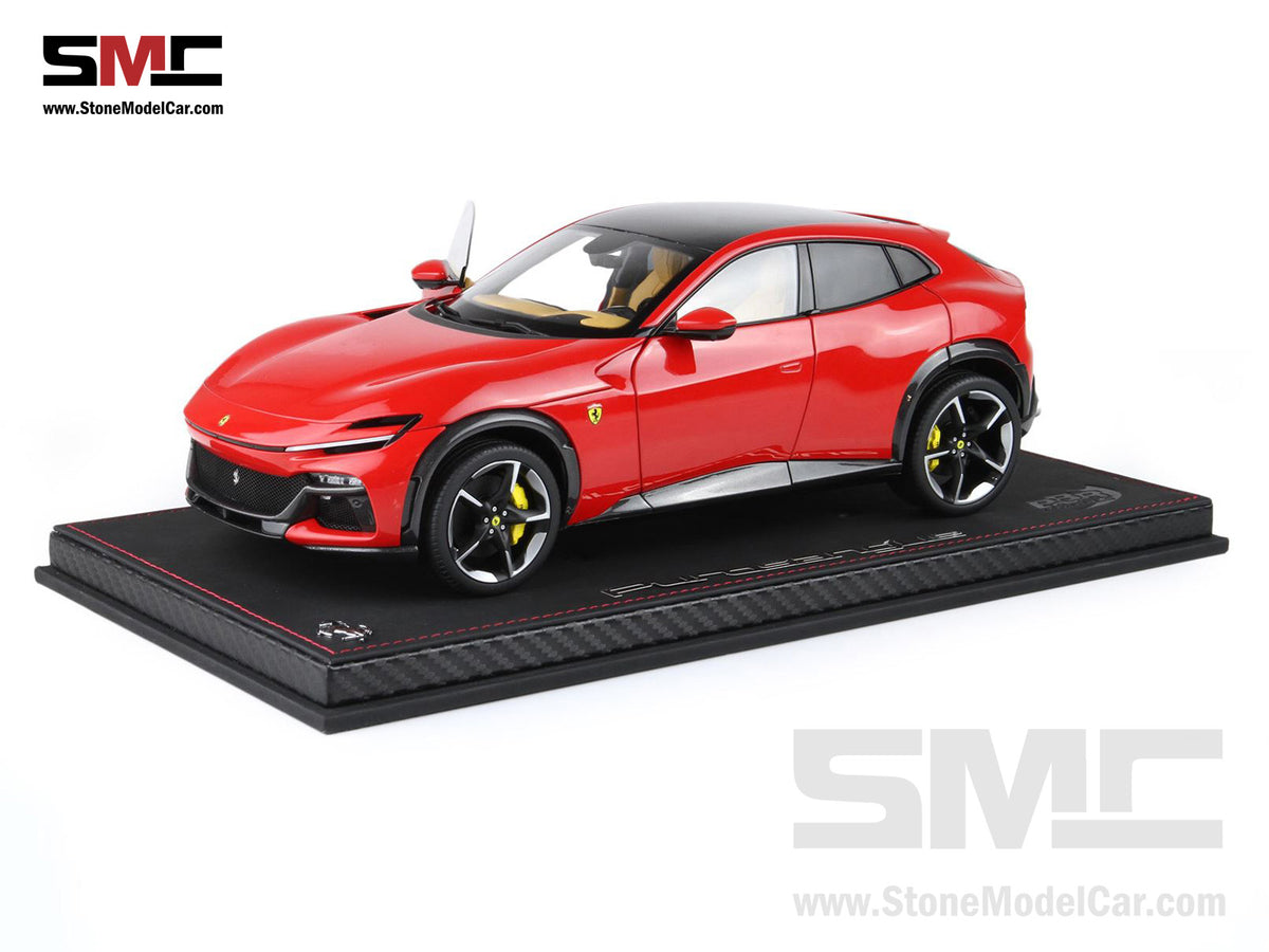 BBR High End Ferrari 1:18 Purosangue Rosso Corsa Panoramic Roof Full Open, Don't Call It a SUV