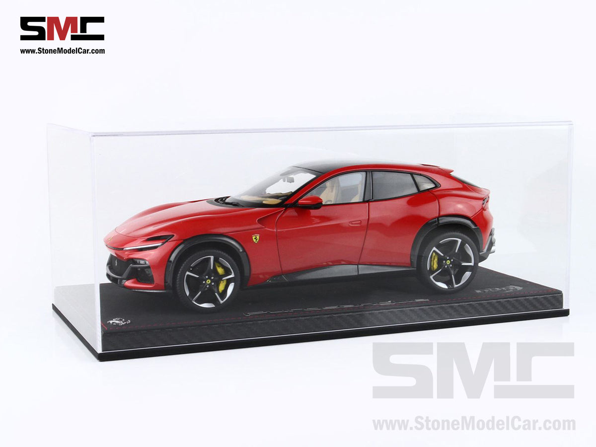 BBR High End Ferrari 1:18 Purosangue Rosso Corsa Panoramic Roof Full Open, Don't Call It a SUV
