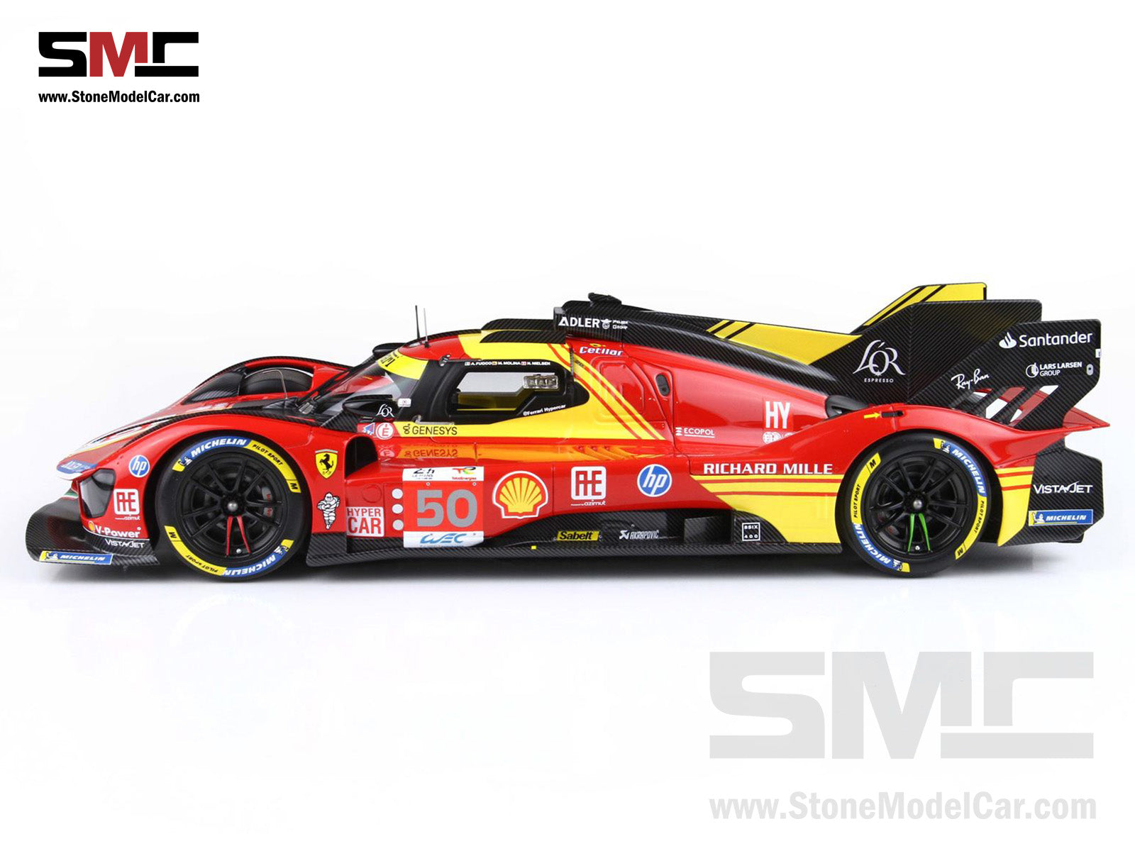1/18 BBurago 2024 Ferrari 499P #50 6th WEC Qatar Ferrari