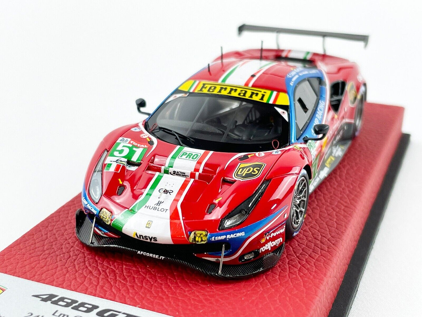 BBR PREMIUM 1:43 Ferrari 488 LM GTE PRO Team AF Corse #51 24H Le Mans 2020