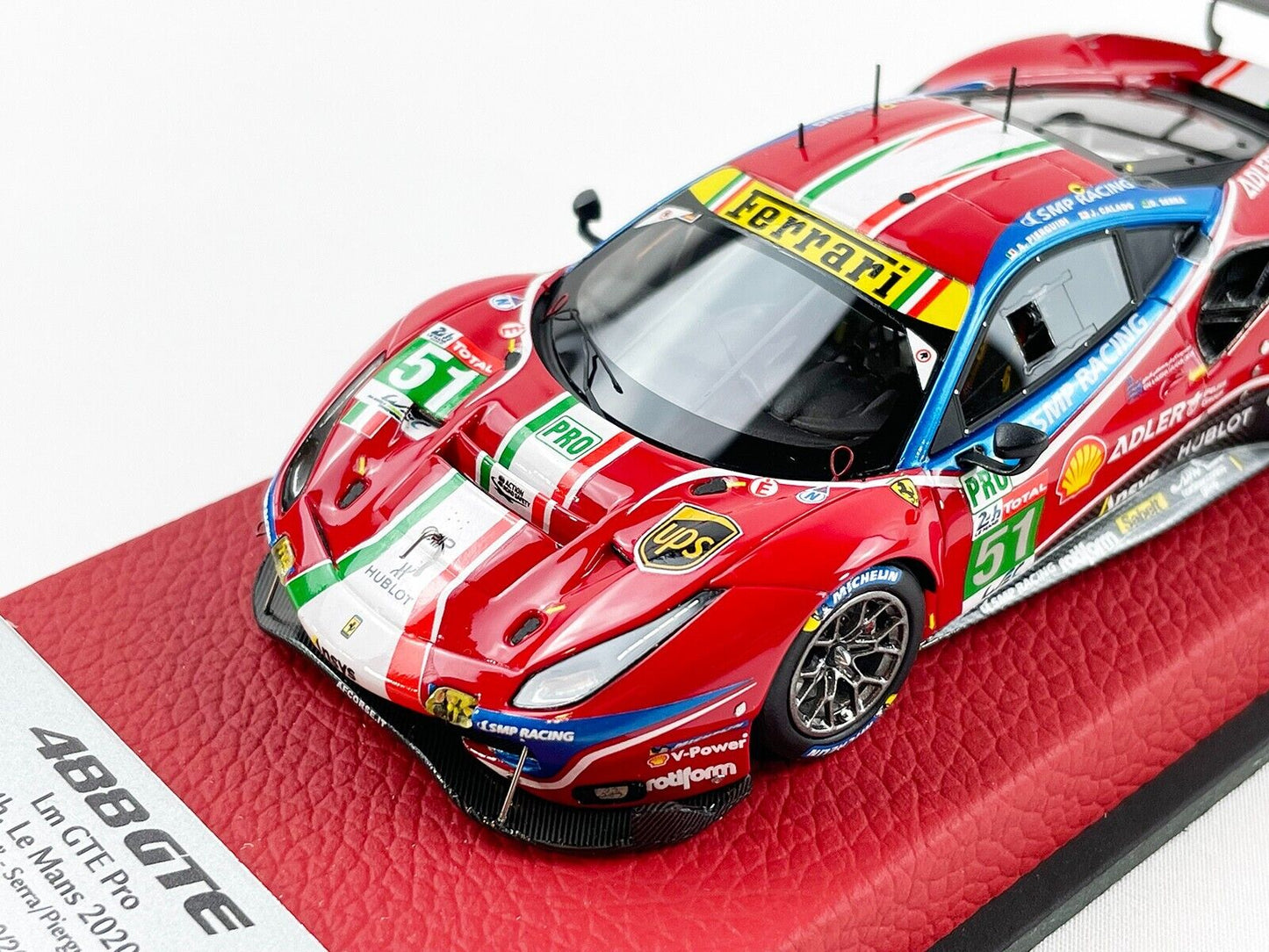 BBR PREMIUM 1:43 Ferrari 488 LM GTE PRO Team AF Corse #51 24H Le Mans 2020