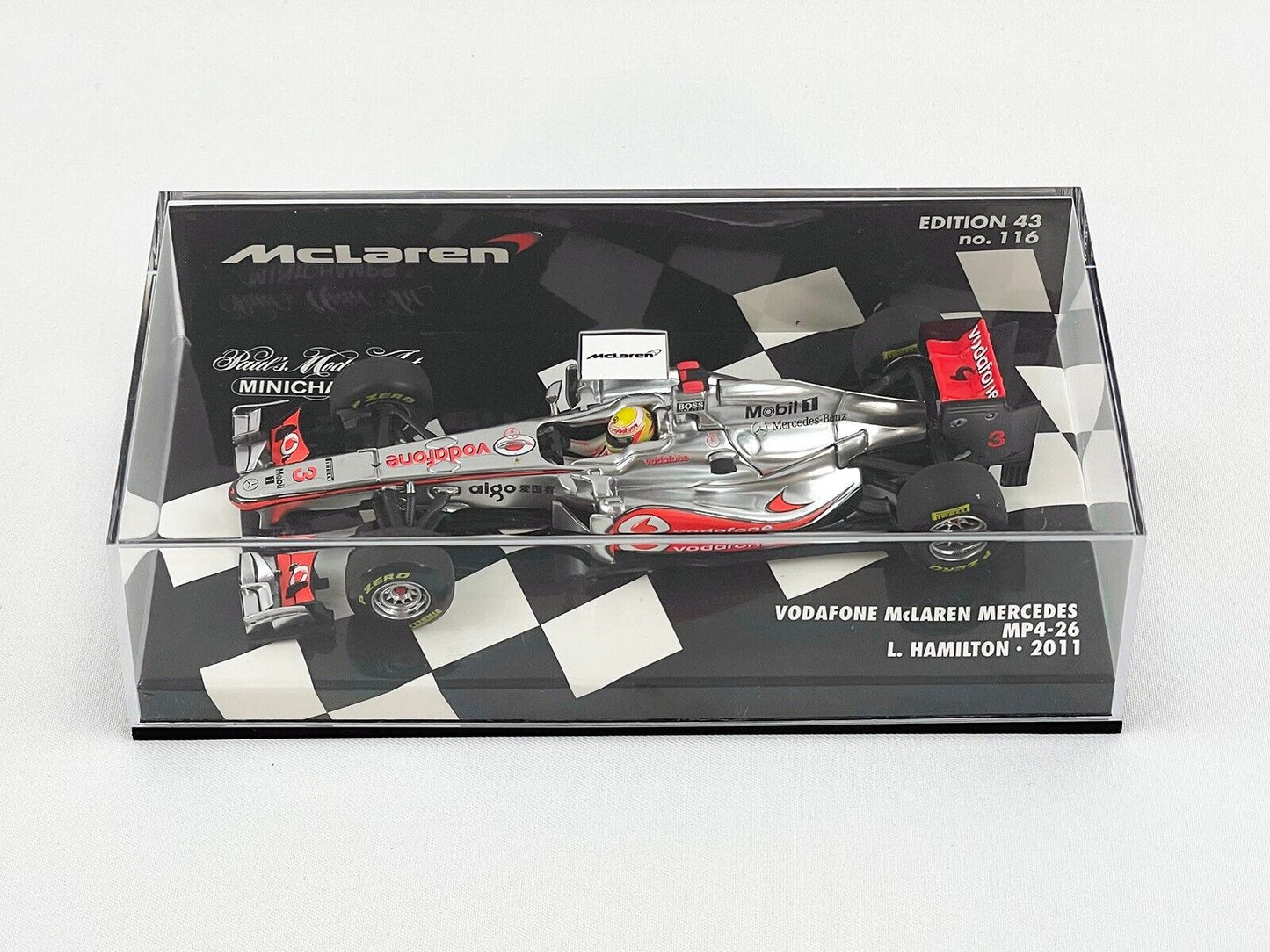 Vodafone Mclaren Mercedes F1 MP4-26 #3 Lewis Hamilton Season 2011 MINICHAMPS 1:43