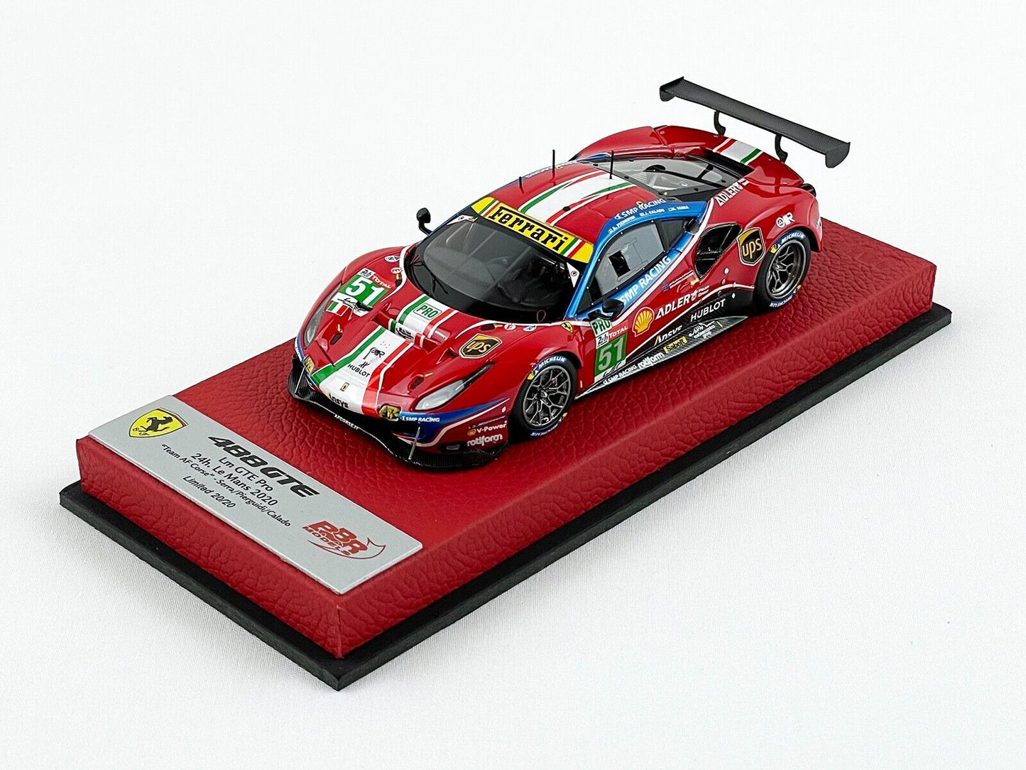 BBR PREMIUM 1:43 Ferrari 488 LM GTE PRO Team AF Corse #51 24H Le Mans 2020