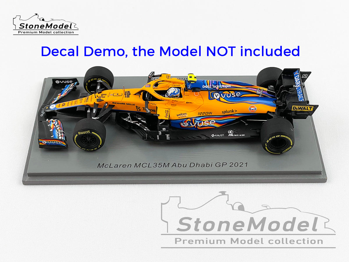 Decalcomania Per Livrea Golfo 1:43 Mclaren F1 MCL35M Monaco GP
