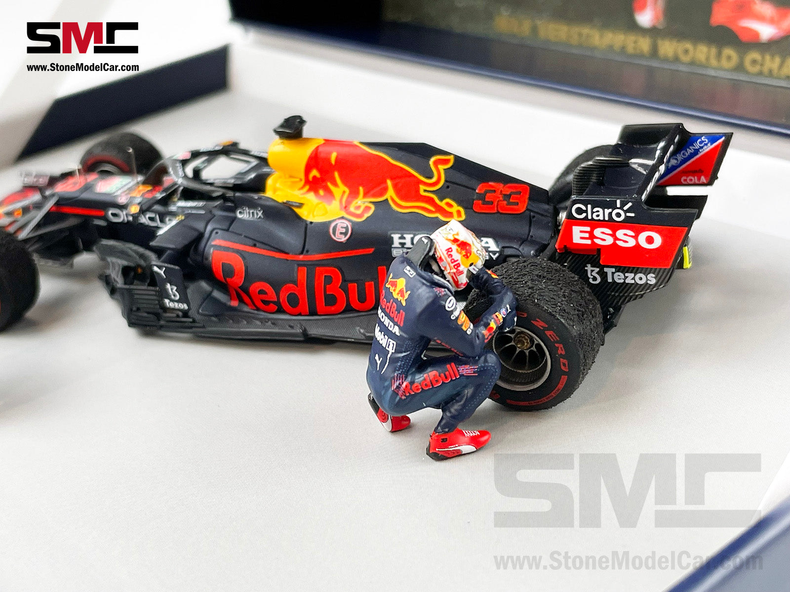 2021 F1 World Champion #33 Max Verstappen Red Bull RB16B Abu Dhabi 1:4 ...
