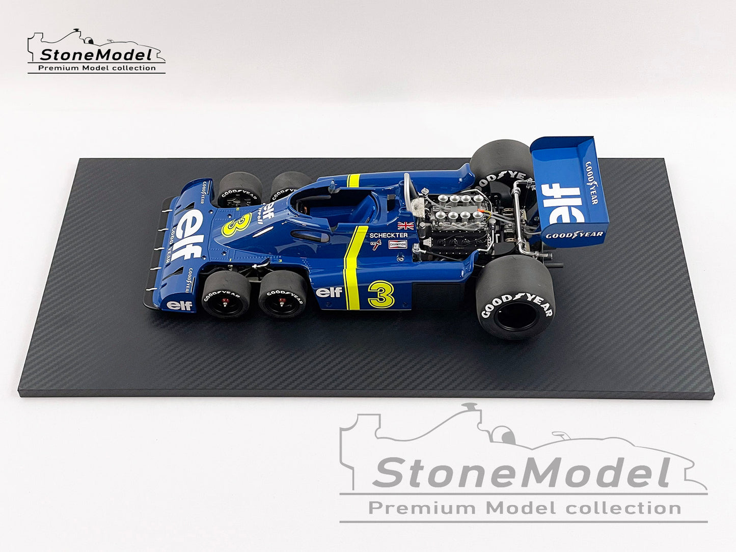 TSM TrueScale 1:12 Tyrrell F1 P34 #3 Jody Scheckter Sweden Winner 1976 6 Wheels