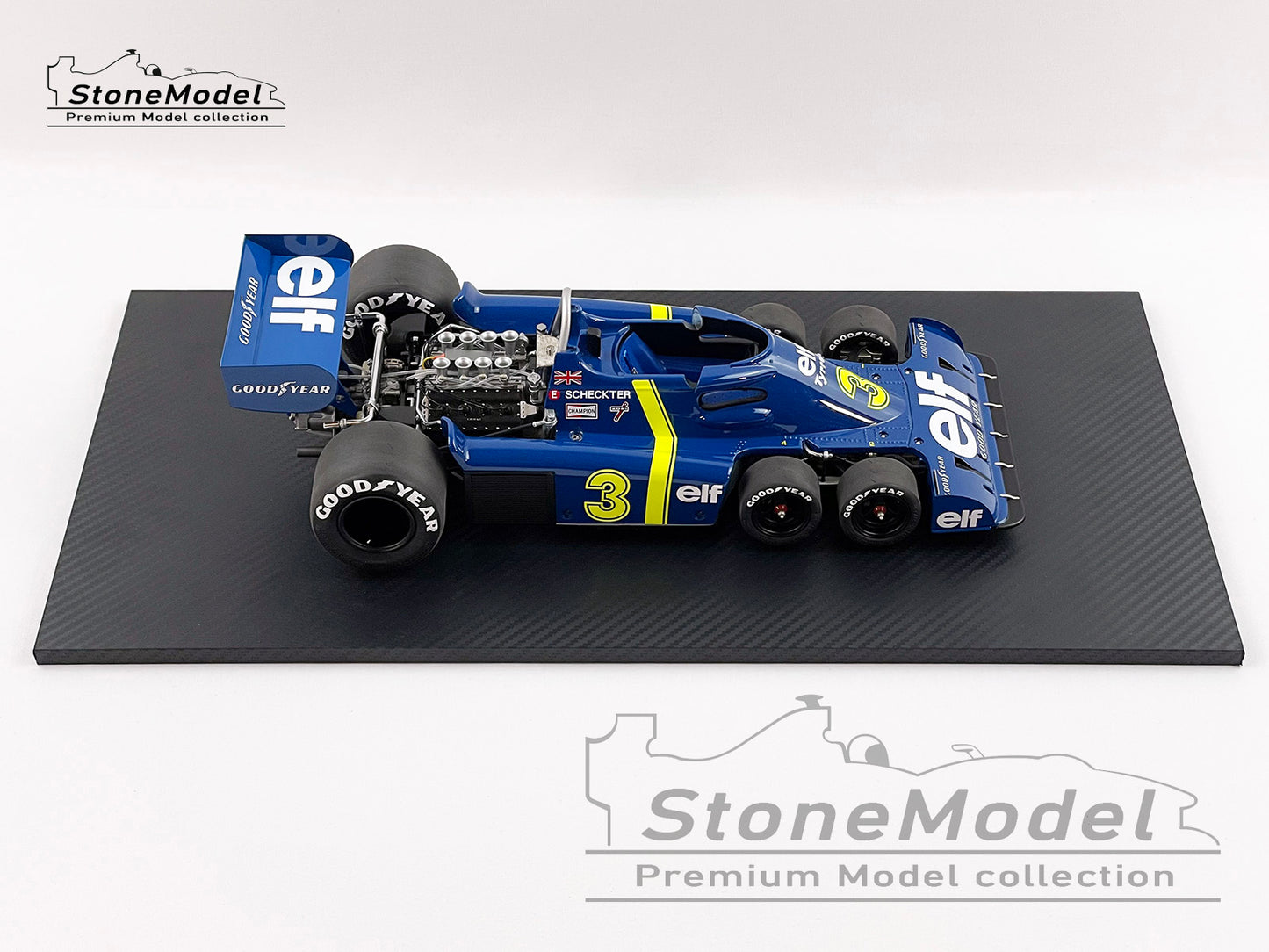 TSM TrueScale 1:12 Tyrrell F1 P34 #3 Jody Scheckter Sweden Winner 1976 6 Wheels