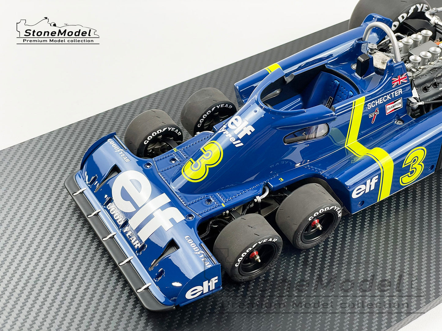 TSM TrueScale 1:12 Tyrrell F1 P34 #3 Jody Scheckter Sweden Winner 1976 6 Wheels