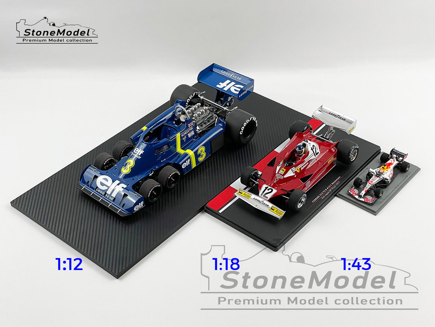 TSM TrueScale 1:12 Tyrrell F1 P34 #3 Jody Scheckter Sweden Winner 1976 6 Wheels