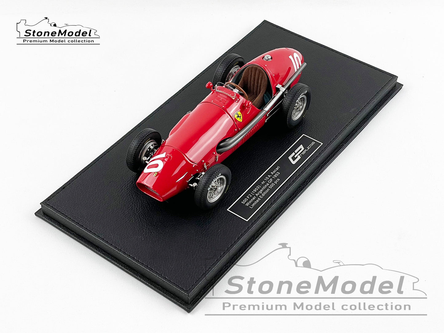 Ferrari F1 500F2 #10 Alberto Ascari Argentina GP 1953 World Champion 1:18 with Figure