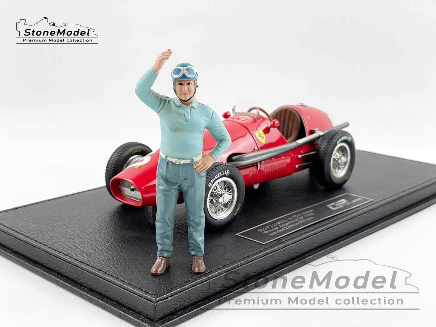 Ferrari F1 500F2 #10 Alberto Ascari Argentina GP 1953 World Champion 1:18 with Figure