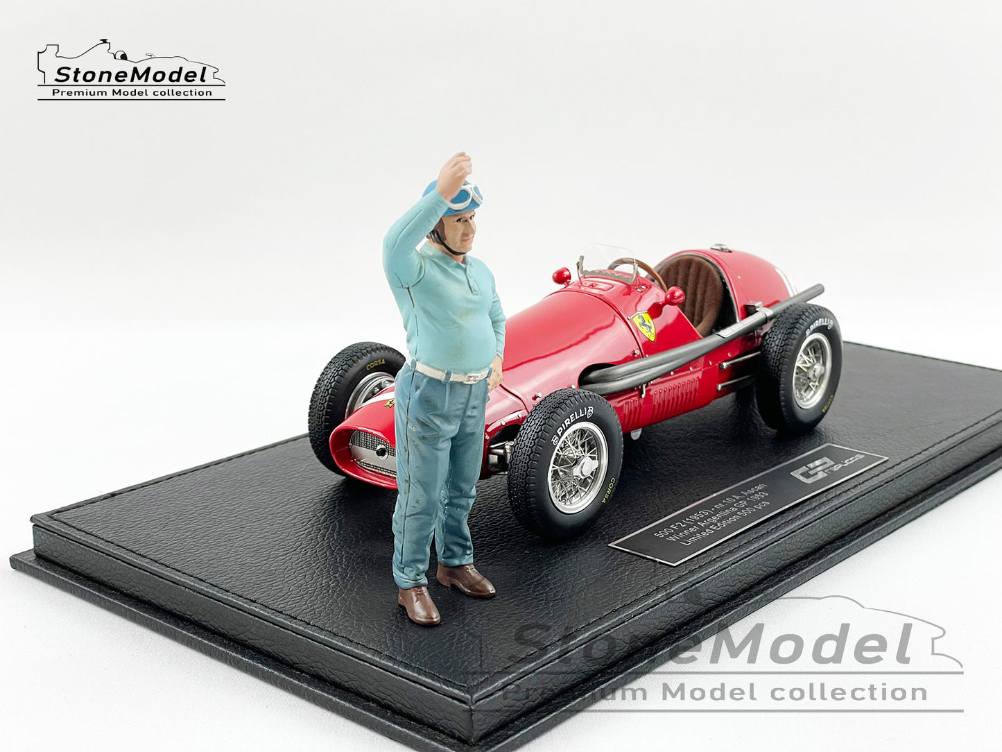 Ferrari F1 500F2 #10 Alberto Ascari Argentina GP 1953 World Champion 1:18 with Figure
