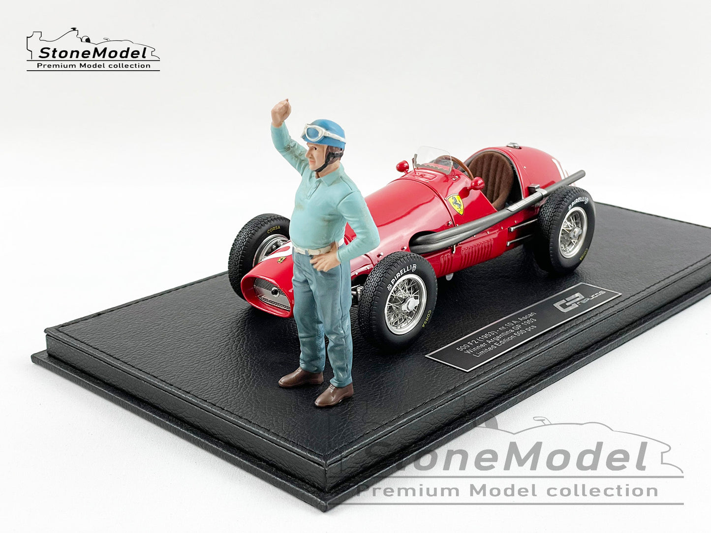 Ferrari F1 500F2 #10 Alberto Ascari Argentina GP 1953 World Champion 1:18 with Figure