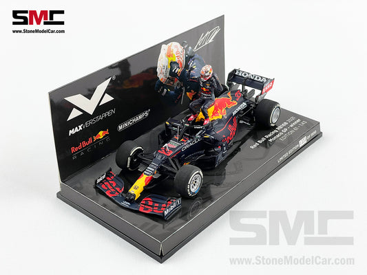 2021 F1 World Champion #33 Max Verstappen Red Bull RB16B Monaco GP 1:43 MINICHAMPS with Figure