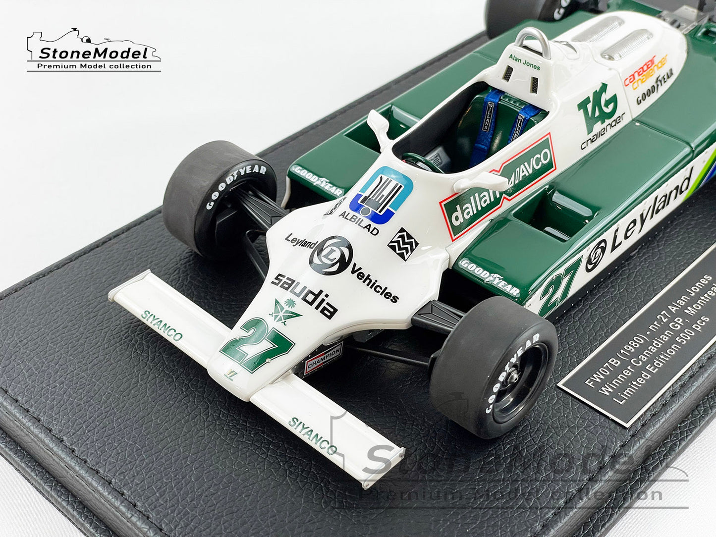 Williams F1 FW07B 27 Alan Jones Canadian GP 1980 World Champion 1:18 GP Replicas