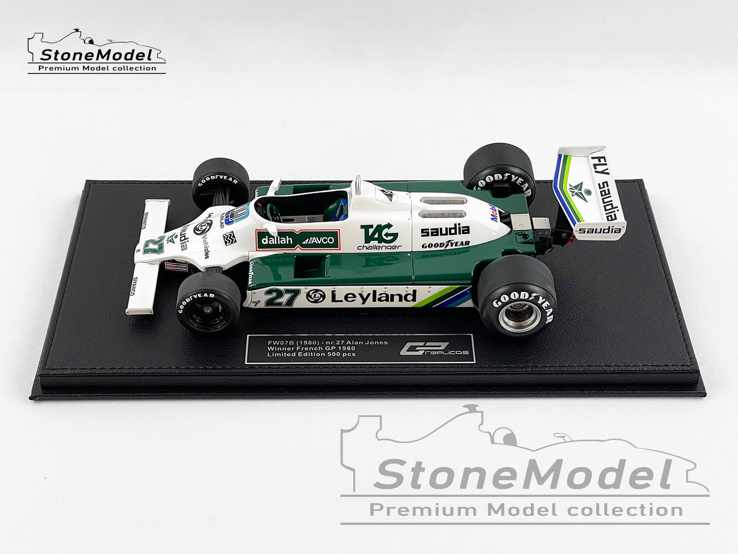Williams F1 FW07B 27 Alan Jones French GP 1980 World Champion 1:18 GP Replicas
