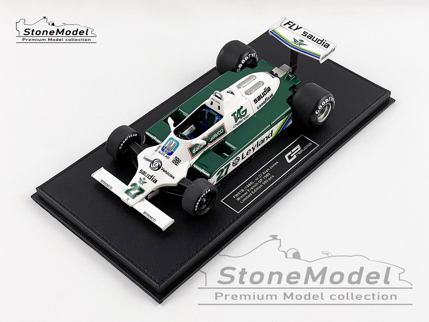 Williams F1 FW07B 27 Alan Jones French GP 1980 World Champion 1:18 GP Replicas