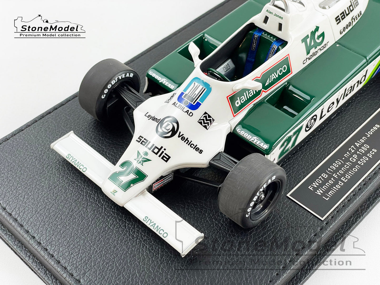Williams F1 FW07B 27 Alan Jones French GP 1980 World Champion 1:18 GP Replicas