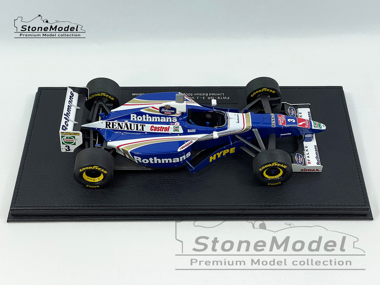 Williams F1 FW19 Jacques Villeneuve 1997 World Champion 1:18 GP REPLICAS + Decal