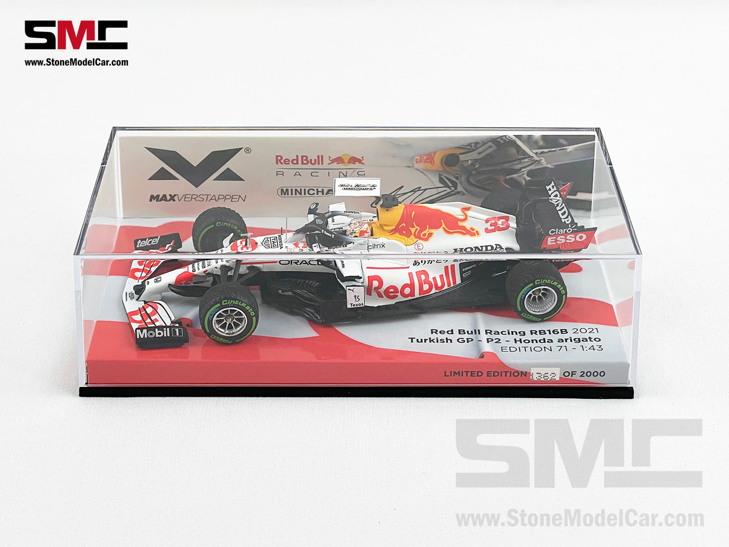 2021 F1 World Champion #33 Max Verstappen Red Bull RB16B Turkish GP Special Livery 1:43 MINICHAMPS