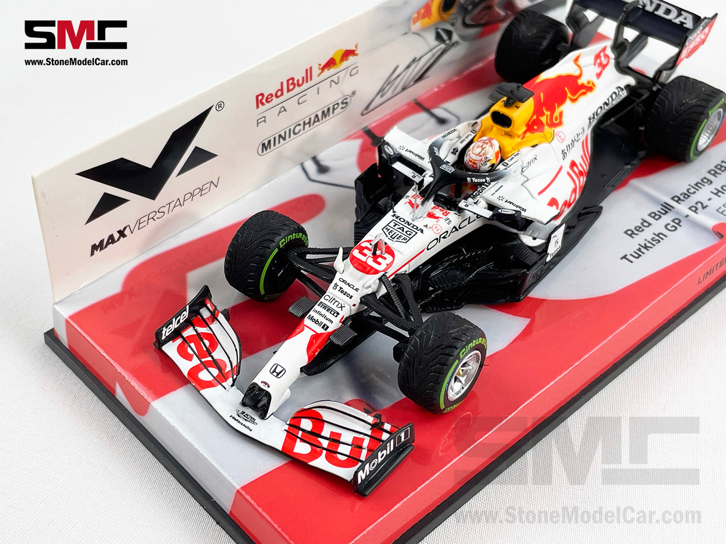 2021 F1 World Champion #33 Max Verstappen Red Bull RB16B Turkish GP Special Livery 1:43 MINICHAMPS