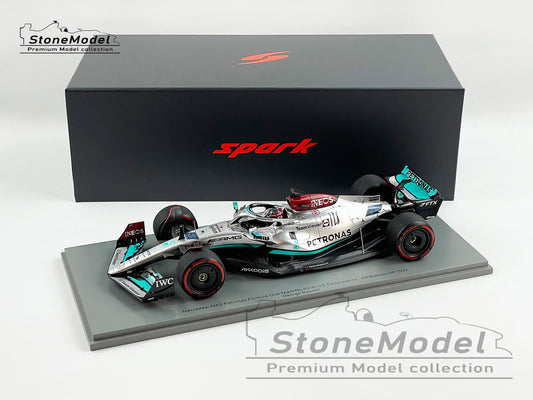 2022 Mercedes F1 W13 #63 George Russell Bahrain 4th 1st Race 1:18 Spark 18S746