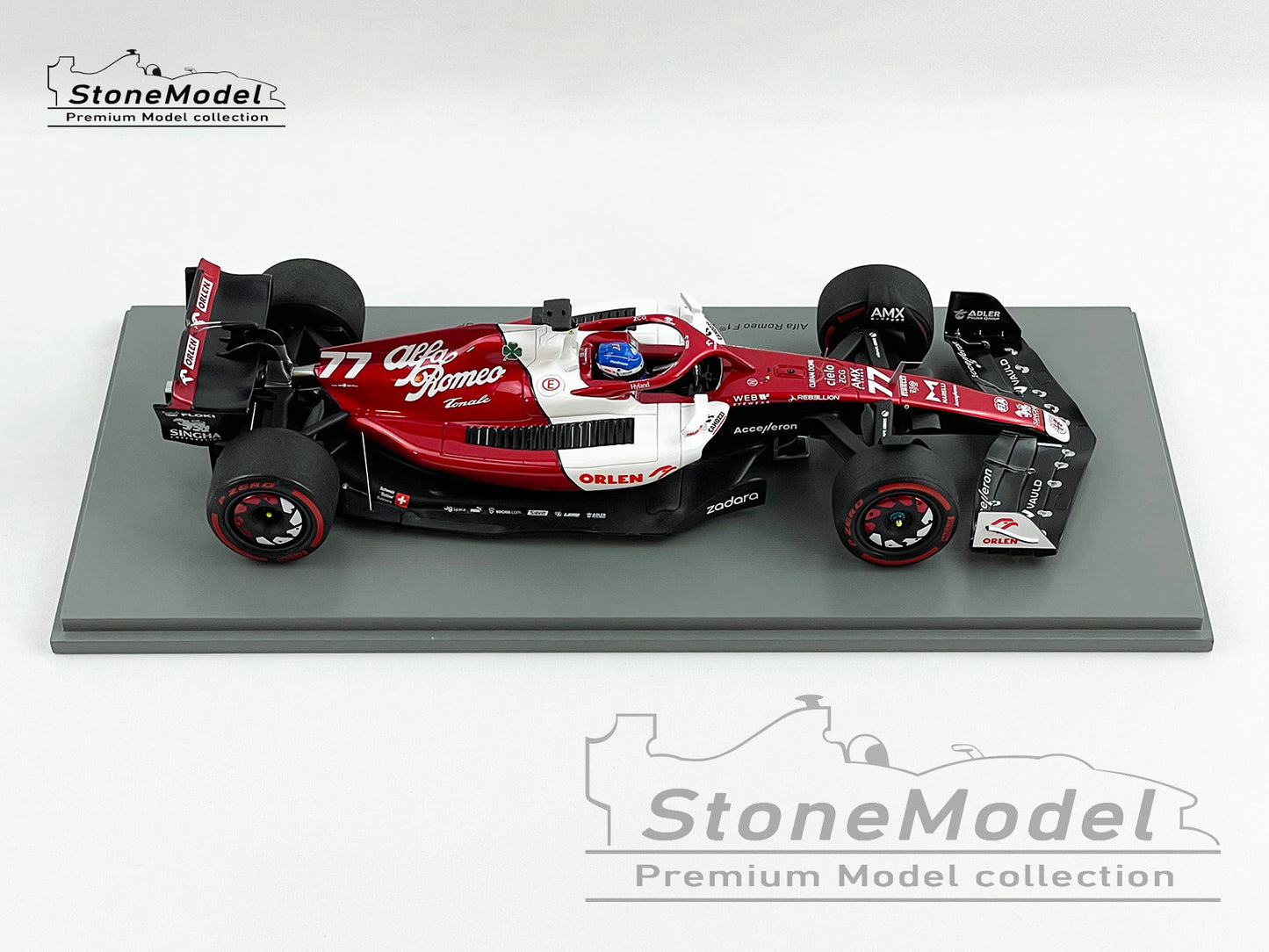 2022 Alfa Romeo Sauber F1 C42 #77 Valtteri Bottas Bahrain 6th 1:18 Spark 18S747
