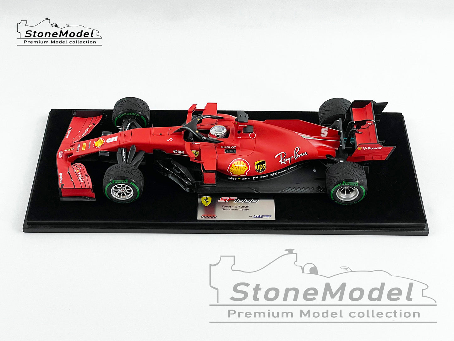 Ferrari F1 SF1000 #5 Sebastian Vettel Turkish 2020 Last Podium with Ferrari Looksmart 1:18