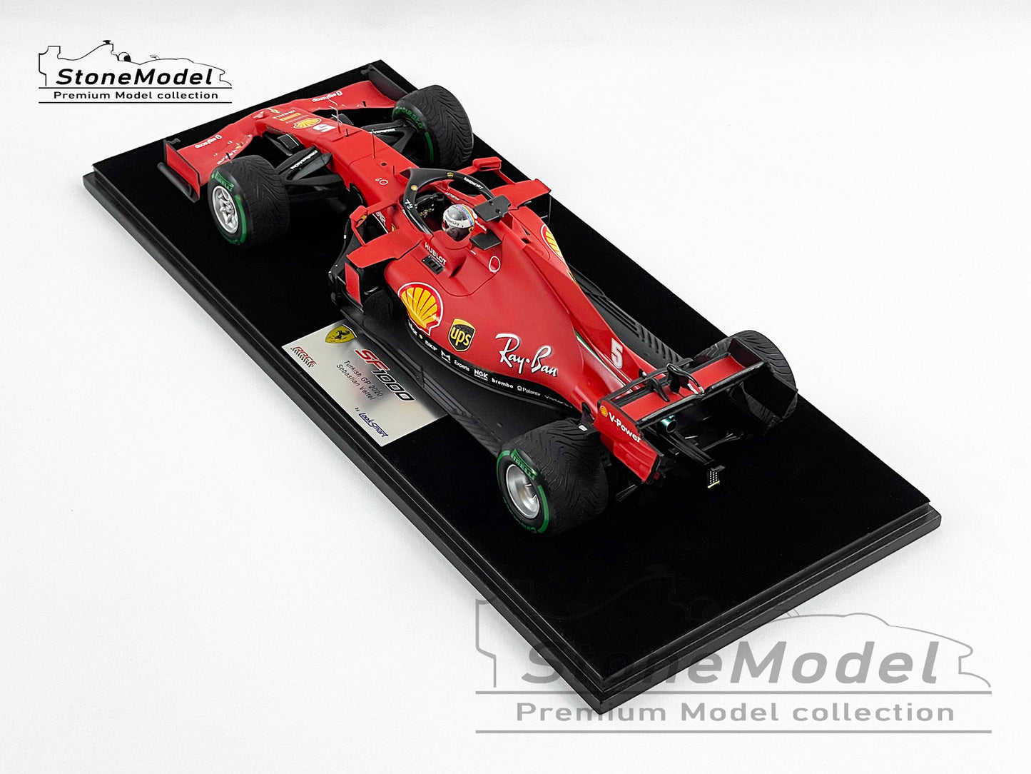 Ferrari F1 SF1000 #5 Sebastian Vettel Turkish 2020 Last Podium with Ferrari Looksmart 1:18