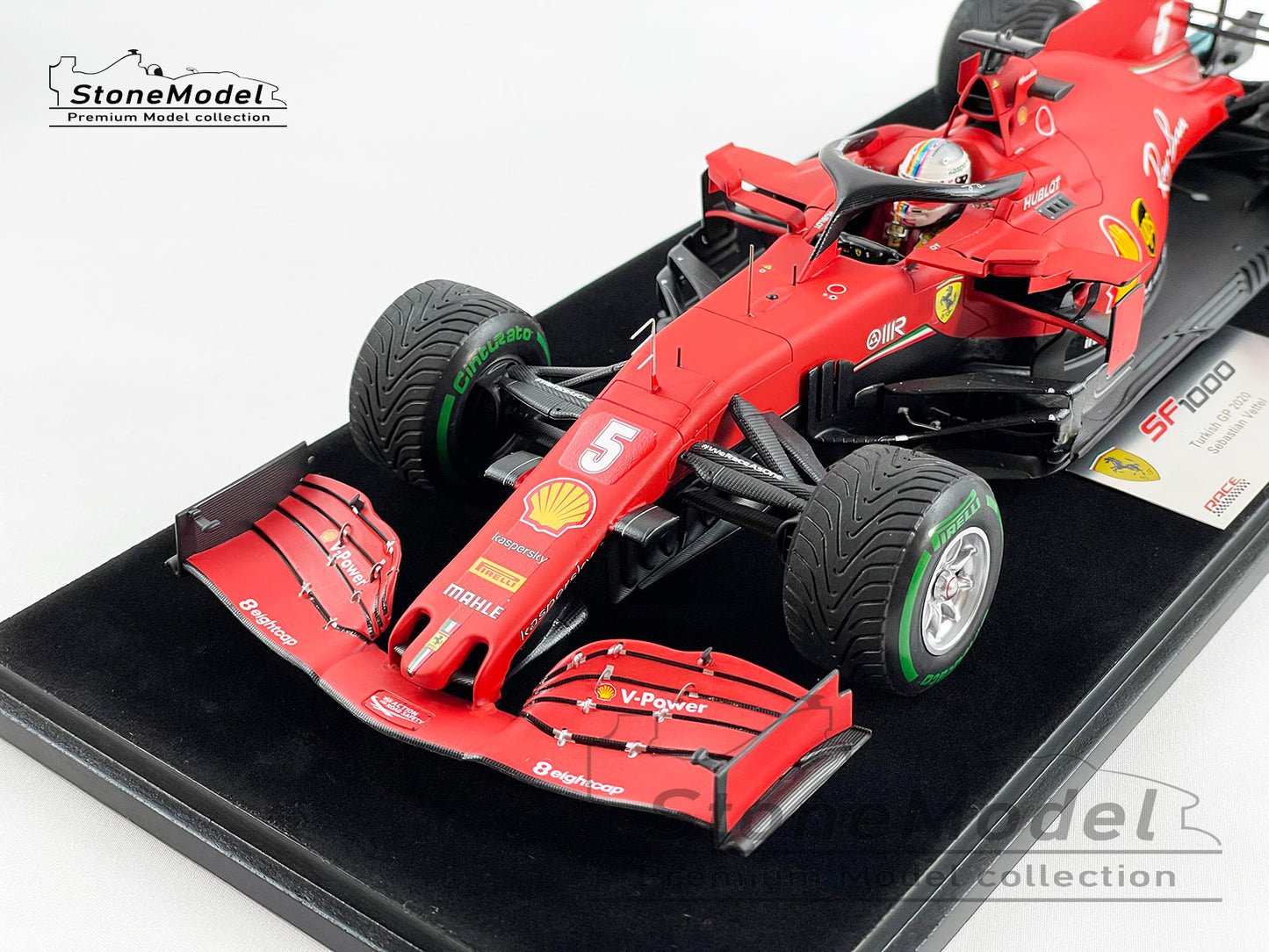 Ferrari F1 SF1000 #5 Sebastian Vettel Turkish 2020 Last Podium with Ferrari Looksmart 1:18